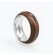 Wooden Ring WM-Tiger Stripes